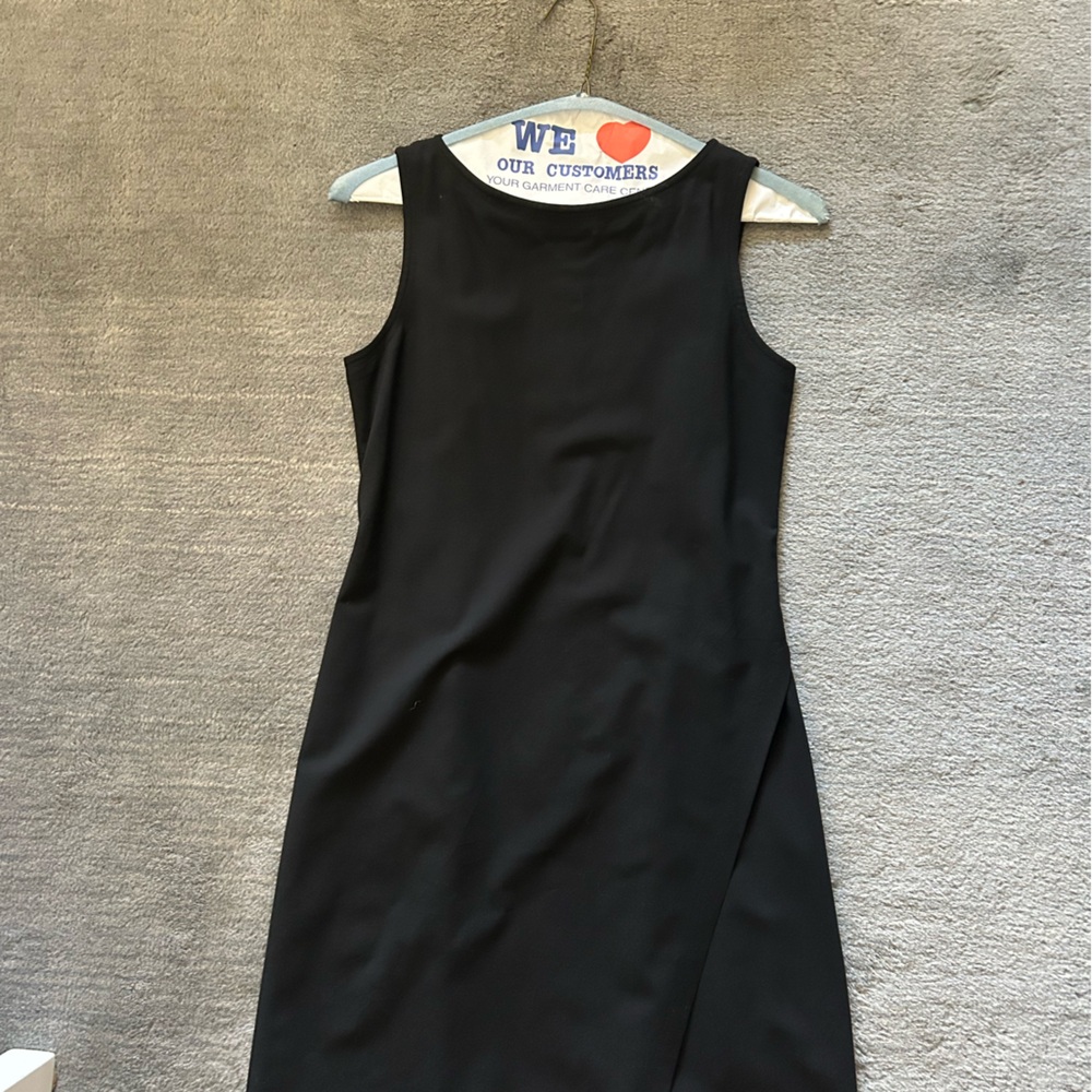 Theory Black Zippered Dress